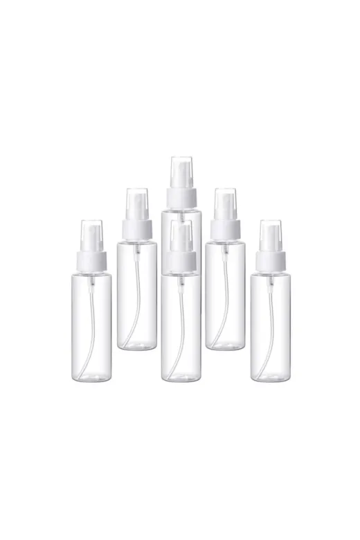 tedmar 6958697609104 50 Adet 100 Ml Sprey Başlıklı Kolonya, Dezenfektan, Likit Şişesi 50X100 Ml - 100 Ml