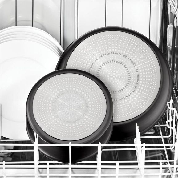 TEFAL 205990 Titanyum Ingenio Mix 6X İndüksiyon Tabanlı Tava - 24 Cm
