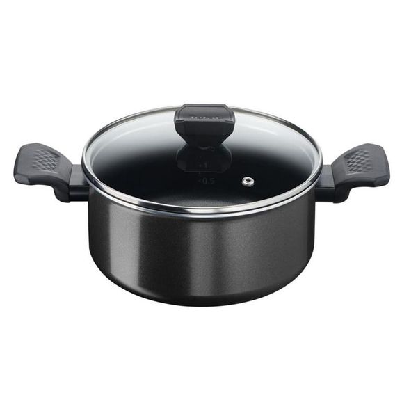 TEFAL 237990 Titanyum 1X Simplyclean Difüzyon Tabanlı Derin Tencere - 24 Cm