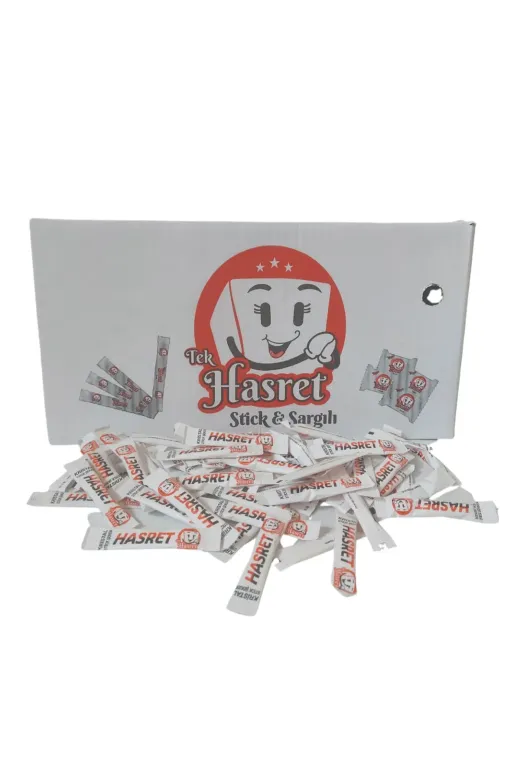 Tek Hasret 7382671963782 Hasret Stik Şeker 4 Kg 1000 Adet (Kafe Kırathane Iş Yeri Özel)