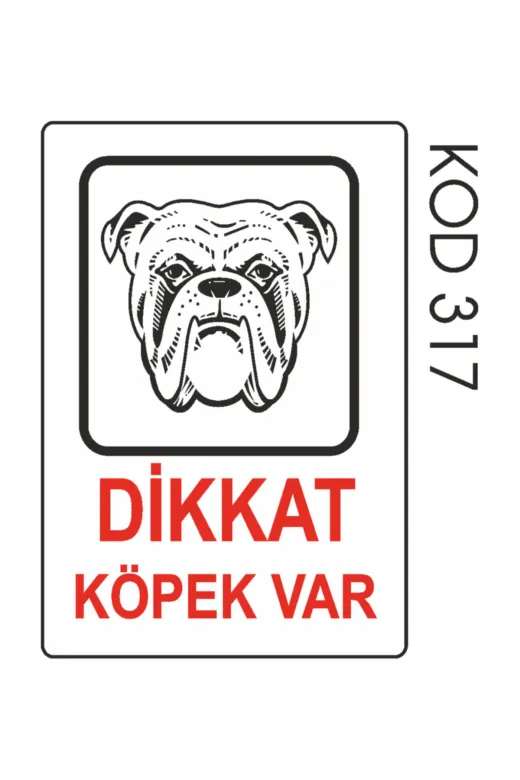 Tekin Ozalit 250000149759 Dikkat Köpek Var Levhasi 16*24 Cm