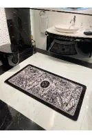 Tekli Çiçek Desenli Lucky Lateks Taban Banyo Paspas (80X120 ÖLÇÜ)
