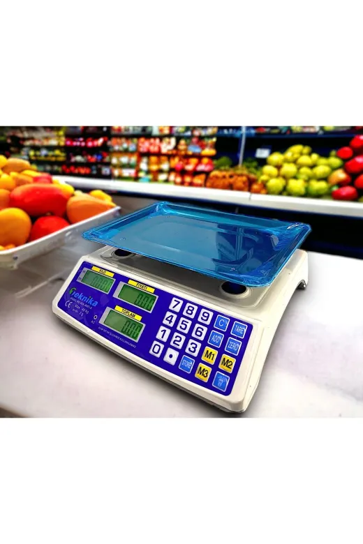 Teknika ACS-309C 40 Kg Elektronik Terazi 2 Gram Hassasiyetli Şarjlı Terazi