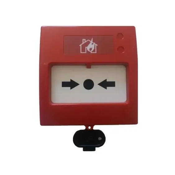 Teknim TFB-3168 Konvansiyonel Yangın Alarm Butonu, Tekrar Kurulabilir, Led Göstergeli