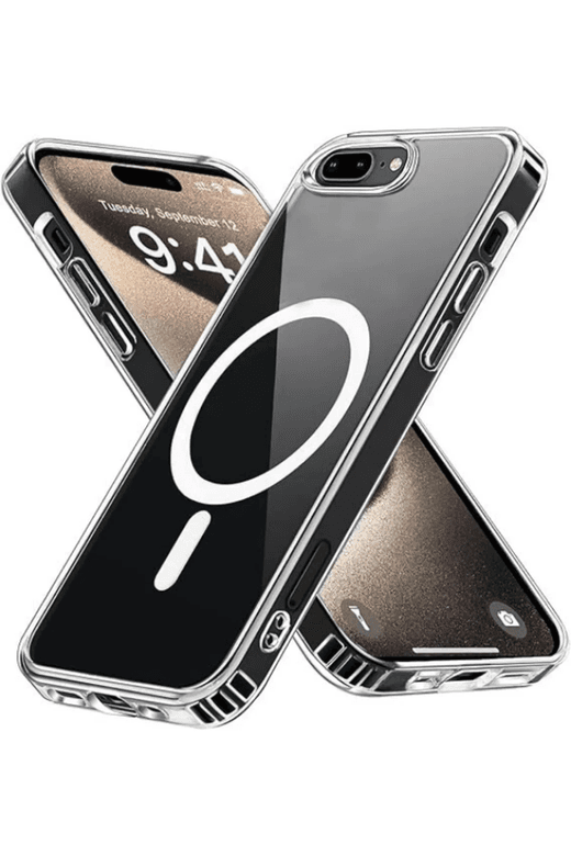 Tekno Dünya saf54564fdsf Iphone 7 Plus / 8 Plus Kılıf Magsafe Wireless Kablosuz Şarj Destekli Sert Silikon Şeffaf Kapak