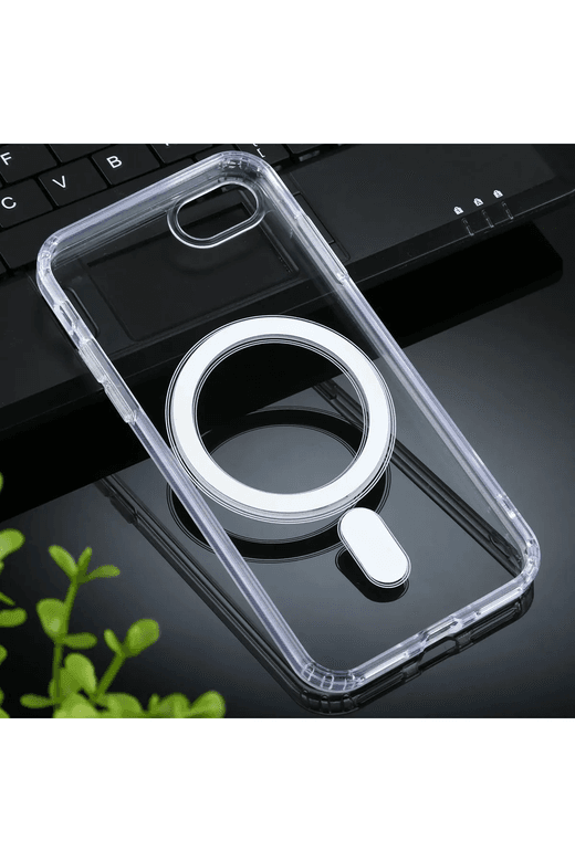 Tekno Dünya saf54564fdsf Iphone 7 Plus / 8 Plus Kılıf Magsafe Wireless Kablosuz Şarj Destekli Sert Silikon Şeffaf Kapak