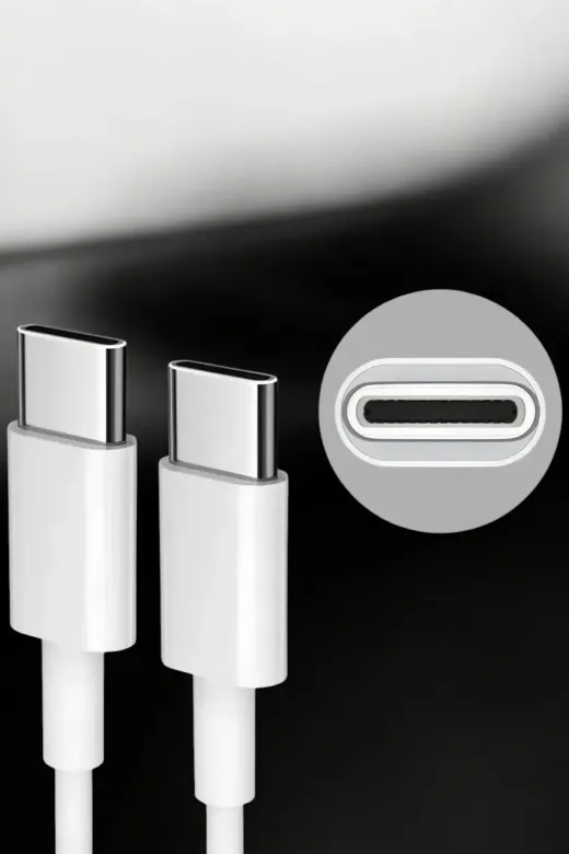 teknodayım UCZ25WİPHONEŞARJ3 İos Uyumlu Type-C Girişli Hızlı Şarj 15/15 Pro Max Adaptör Ve Kablosu
