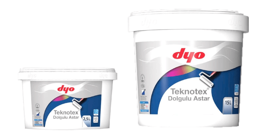 Teknotex Dolgulu Dış Cephe Astarı 2,5 Litre Beyaz