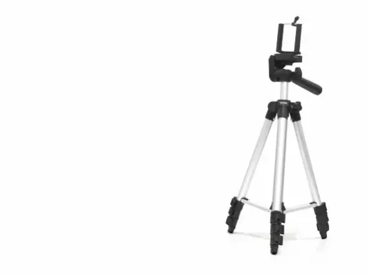 Telefon Tripodu Ayarlanabilir Başlıklı 100 Cm - Gümüş HDX3110