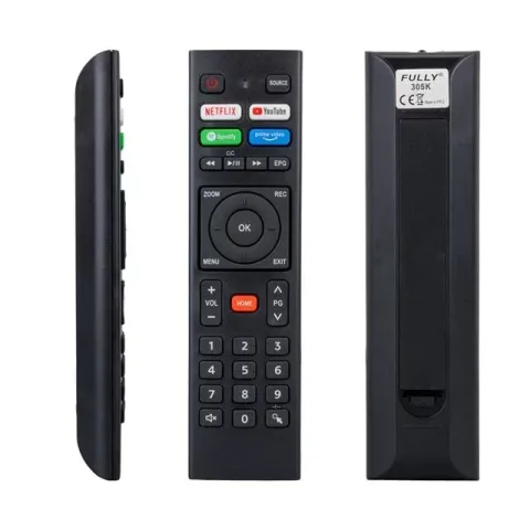Telenova Netflıx - Youtube - Spotify - Prime Video Tuşlu Ses Komutsuz Lcd Led Tv Kumanda