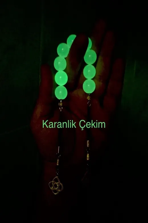 Tesbih Dünyası T01 Hediye Toz Kehribar Kedi Göz Zaza Tesbih Dgn1182