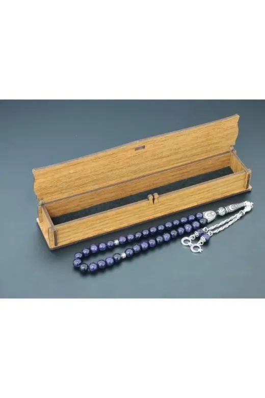 Tesbih Sakarya TSBHSKR0002 Yıldıztaşı Lacivert 8Mm Doğaltaş Tesbih