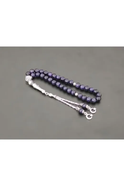 Tesbih Sakarya TSBHSKR0002 Yıldıztaşı Lacivert 8Mm Doğaltaş Tesbih