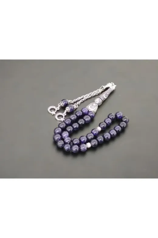 Tesbih Sakarya TSBHSKR0002 Yıldıztaşı Lacivert 8Mm Doğaltaş Tesbih