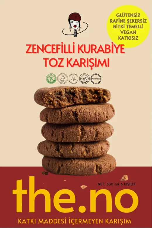 THENO 5 Glütensiz Zencefilli Kurabiye Toz Karışımı 6 Kişilik