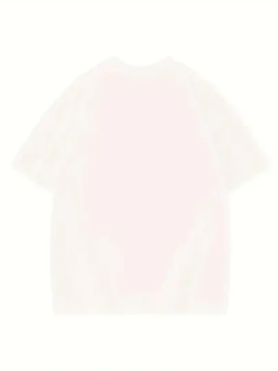 Thousand Baskılı Oversize Bisiklet Yaka T-shirt - Beyaz - L - Beyaz