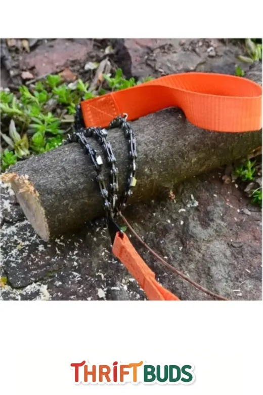 Thriftbuds 01894 Odun Kesme Kamp Doğa Dal Bahçe El Özel Tasarım Dayanıklı Hafif Kompakt Keskin Çantalı Saplı Taşınabilir Pratik Mini Zincirli Testere