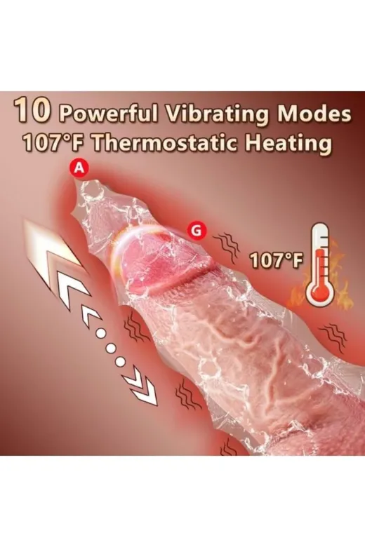 Thrusting Huge Thick Dildo Vibratör 21 Cm