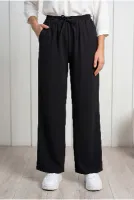 Tılsım Geniş Paça Pantolon-MT8214 Siyah
