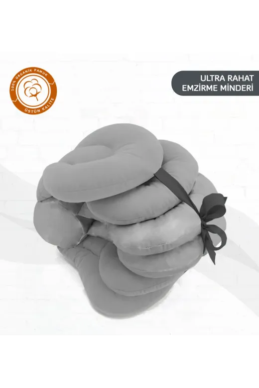 Timburly Emzirmeminderi202455 Anti Alerjik %100 Elyaf Dolgu Ayarlanabilir Tüm Bebeklere Uyumlu Destekleyici Emzirme Yastığı Minder