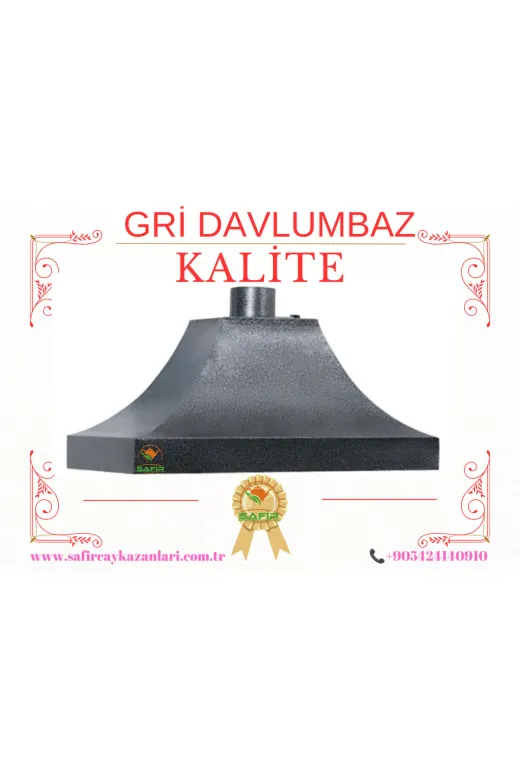 Tiryaki GRİ DAVLUMBAZ 80 CM Çay Ocağı Davlumbazı 2 Gözlü Çay Kazanına Göre Davlumbaz Gri Renk A Safir Çay Kazanları