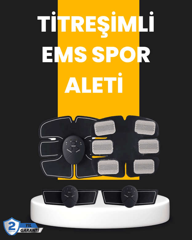 Titreşimli EMS Spor ve Fitness Cihazı Karın Kası Kol Bacak 2025 Model
