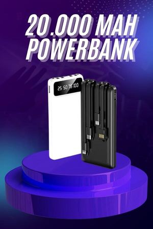 TKNUCZZZ20000MAHPOWERBANKKK2MKR Powerbank 20.000 Mah Hızlı Şarj Özellikli Taşınabilir Usb Girişli Diğer