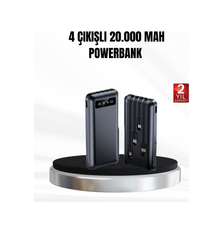 TKNXUCZZZZZ20000MAHPOWERBANKKK-1MKR Powerbank 20000 Mah Led Fenerli Ve Çoklu Güvenlik Korumasına Sahip Diğer