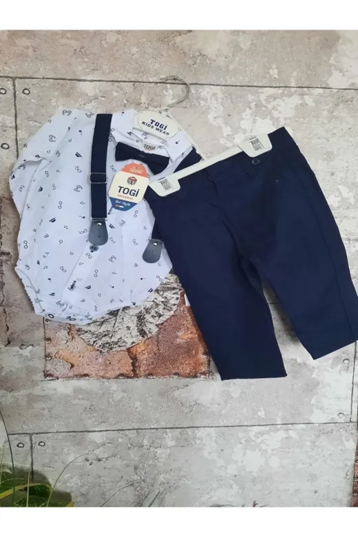 togi TYCB45632E86DB2600 Çıtçıtlı Gözlük Dsn Gömlek Takım