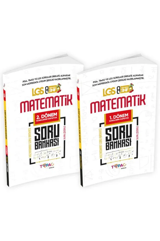 Topaç Yayınları 97862513254666 2026 8.sınıf Lgs Türkçe-Dkab-Matematik-Fen Bilimleri Özgün Soru Bankası Seti Çözümlü