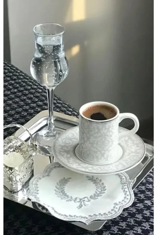 TOPTANFONİ PRA-9986175-8824 Paslanmaz Çelik Gümüş Renk Sunum Tepsisi 21 X21 Cm Çay Kahve Pasta Tatlı Servis Sunum Tepsisi 1 Ade