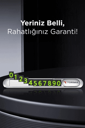 Torima Jx-051 Gri Araç İçi Telefon Numarası Fosforlu Numaratör Oto Cam Kartı