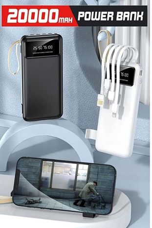 Torima Taşınabilir Batarya 20000 Mah Ledli 4 Çıkışlı Powerbank Trm-1021 Beyaz