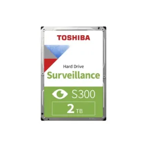 TOSHIBA S300, HDWT720UZSVA, 3.5", 2TB, 128Mb 5400 Rpm, 7/24 Güvenlik HDD (Türkiye Distribütörü Garantili)