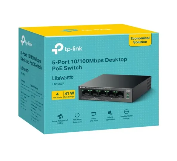 TP-Link LS105LP 5 Port 4 PoE Switch