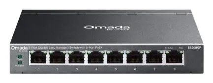 TP-Link Omada ES208GP 8 Port 64W PoE Switch