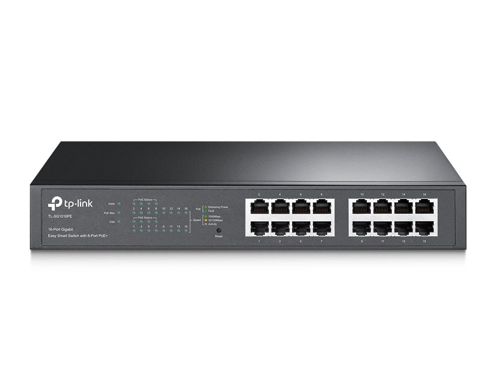 TP-Link TL-SG1016PE 16 Port Gigabit 8 Port PoE Switch