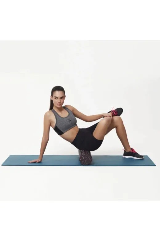 TPFR 30 Pembe Trigger Point Foam Roller Tırtıklı Masaj Rulo Pilates Silindir Yoga Egzersiz Recovery 30 Cm