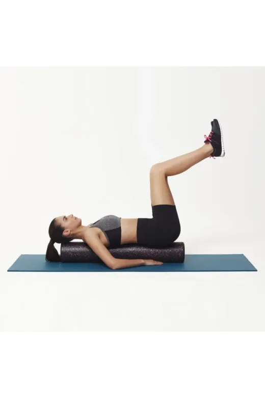 TPFR 30 Pembe Trigger Point Foam Roller Tırtıklı Masaj Rulo Pilates Silindir Yoga Egzersiz Recovery 30 Cm