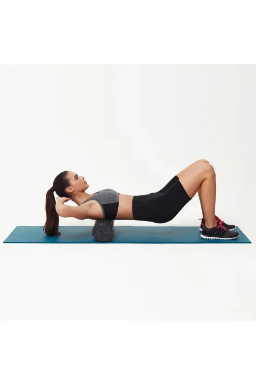 TPFR 45 Trigger Point Foam Roller Tırtıklı Masaj Rulo Pilates Silindir Yoga Egzersiz Recovery 45 Cm