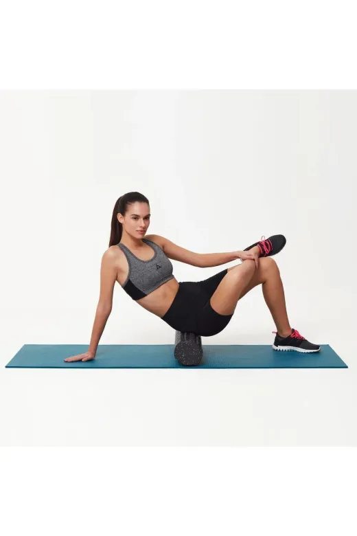 TPFR 45 Trigger Point Foam Roller Tırtıklı Masaj Rulo Pilates Silindir Yoga Egzersiz Recovery 45 Cm