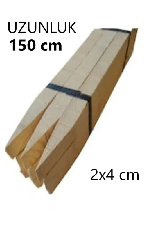 TREE MAN İSMET PERİM 250513 Ahşap Fidan Kazığı - Ahşap Fidan Kazığı Sivri Uçlu 150 Cm 2Cm X 4Cm 10 Adet