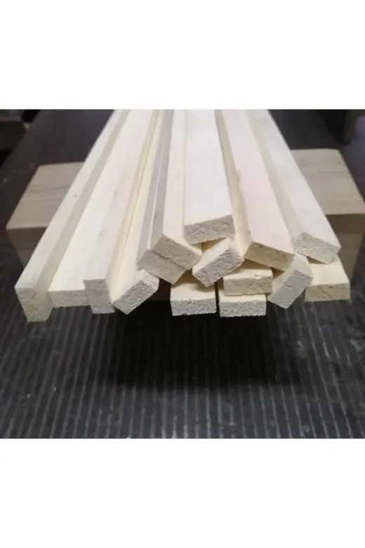 TREE MAN İSMET PERİM kavak006 Beyaz Ahşap Çıta 20Mmx20Mmx100Cm 10 Adet