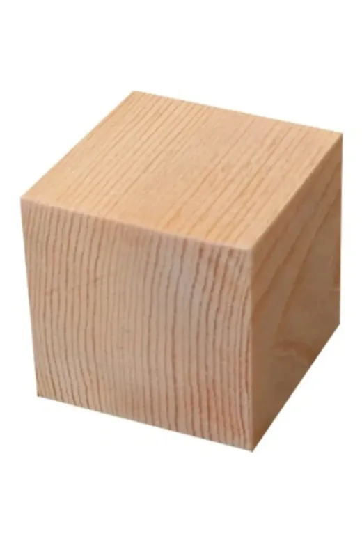 TREE MAN İSMET PERİM TYC00165805877 Ahşap Küp Takoz Kavak 9X9X9 Zımparasız