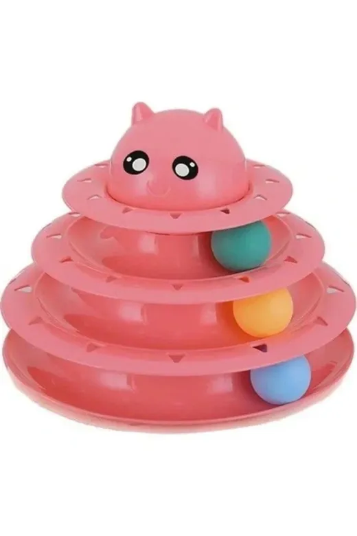 TREND 25000 3 Katlı Kedi Oyuncağı Turntable Cat Toy