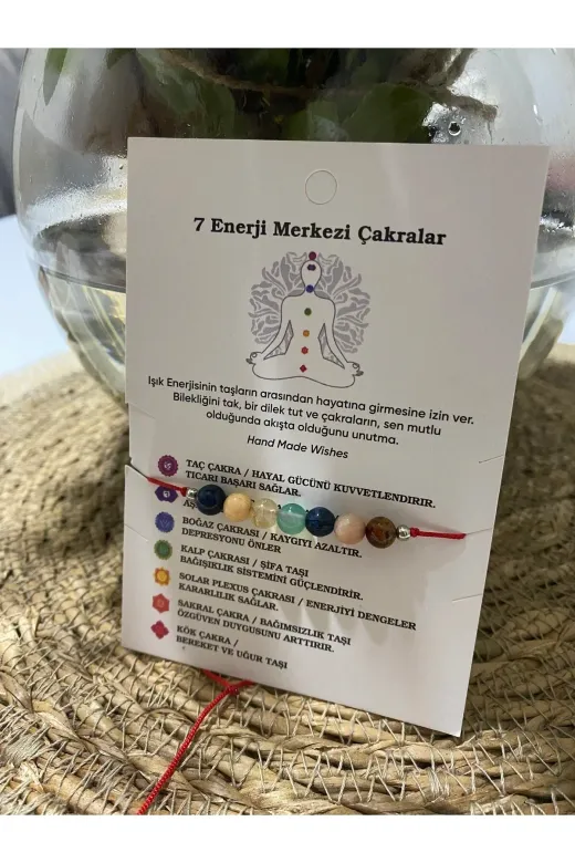 TREND ÇKRA1 7 Çakra Enerji Merkezi Doğal Taş Bileklik