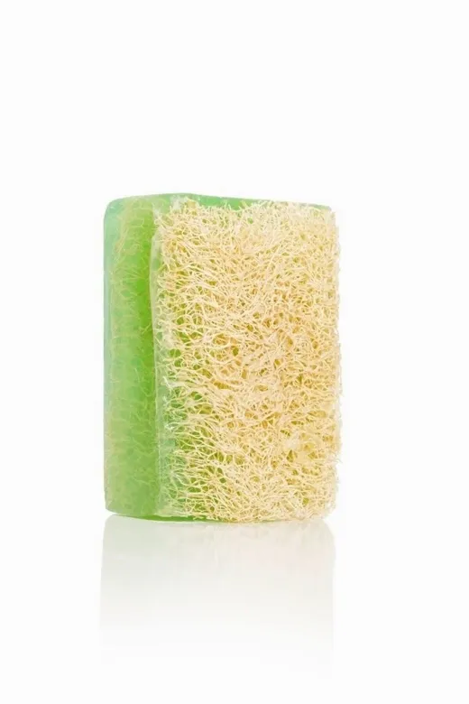 TrendMilano SC6639852 El Yapımı Doğal Kabak Lifli Aloe Vera Sabunu