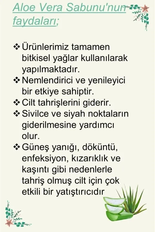 TrendMilano SC6639852 El Yapımı Doğal Kabak Lifli Aloe Vera Sabunu