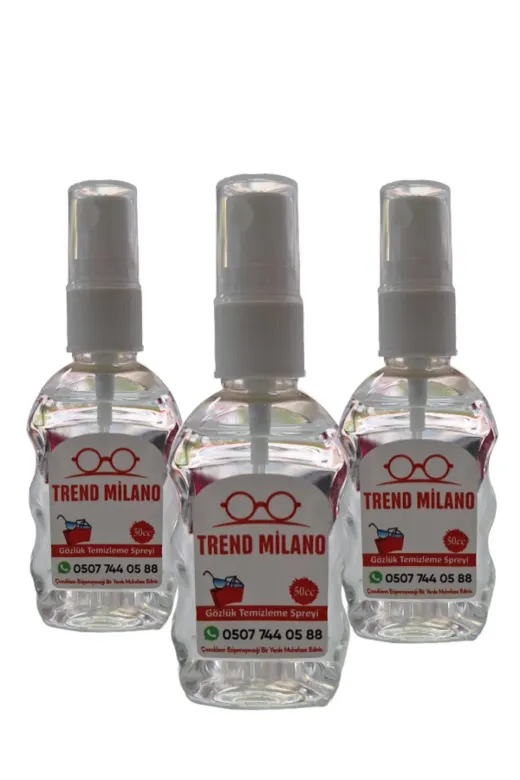 TrendMilano SC8999658744 1 Adet Mikrofiber Gözlük Temizleme Bezi Ve Antistatik Sprey Set 1 Adet