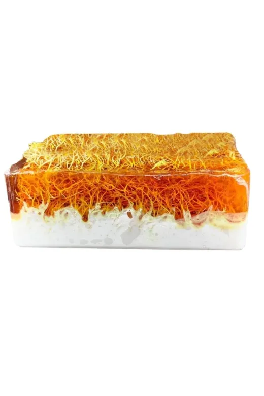 TrendMilano SCS44585547 Doğal Kabak Lifli Ballı Sütlü Sabun El Yapımı 120 Gr